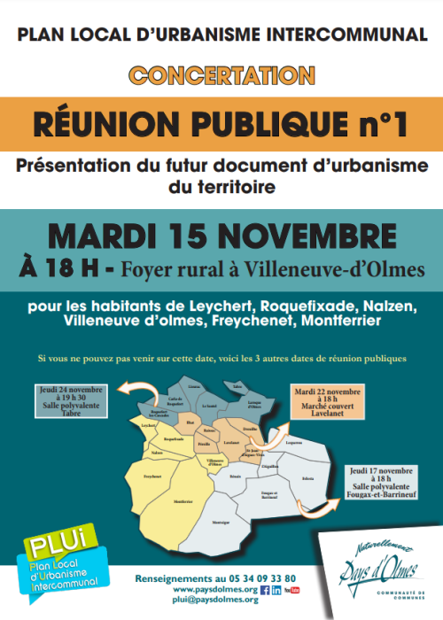 Réunion publique PLUi