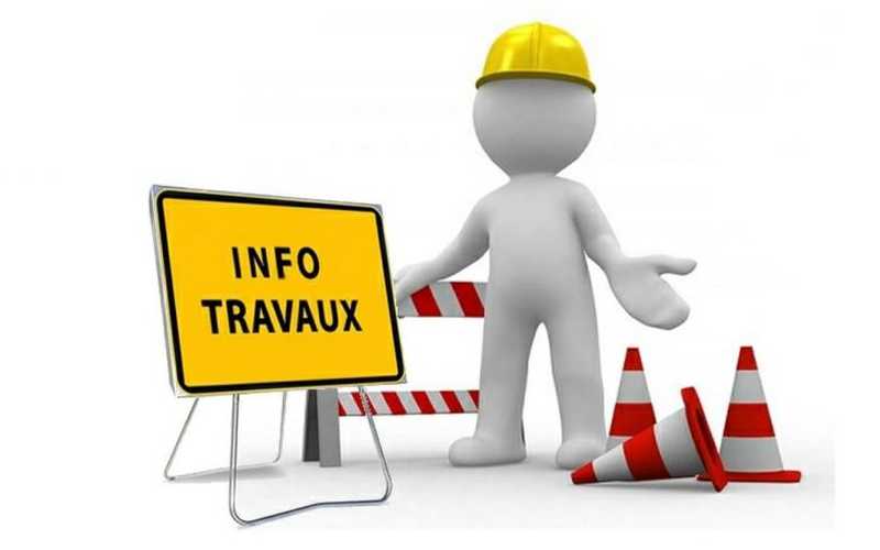 Travaux sur RD9a  enfouissement fibre optique